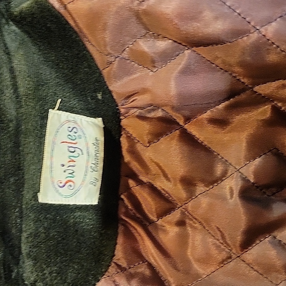 Vintage "Swingles" Dark Green Coat - Picture 5 of 8